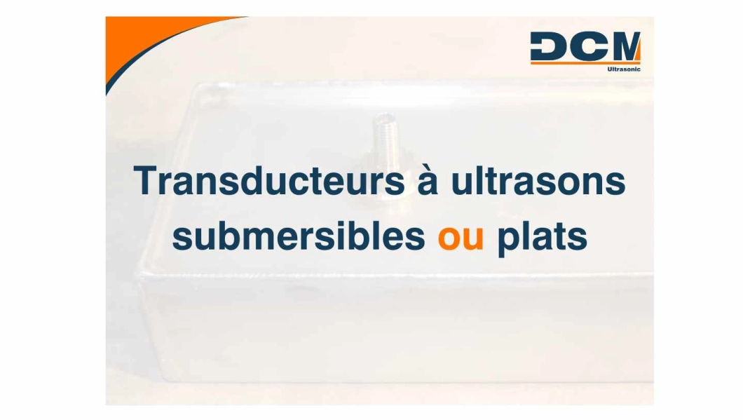 Transducteurs submersibles ou à plat